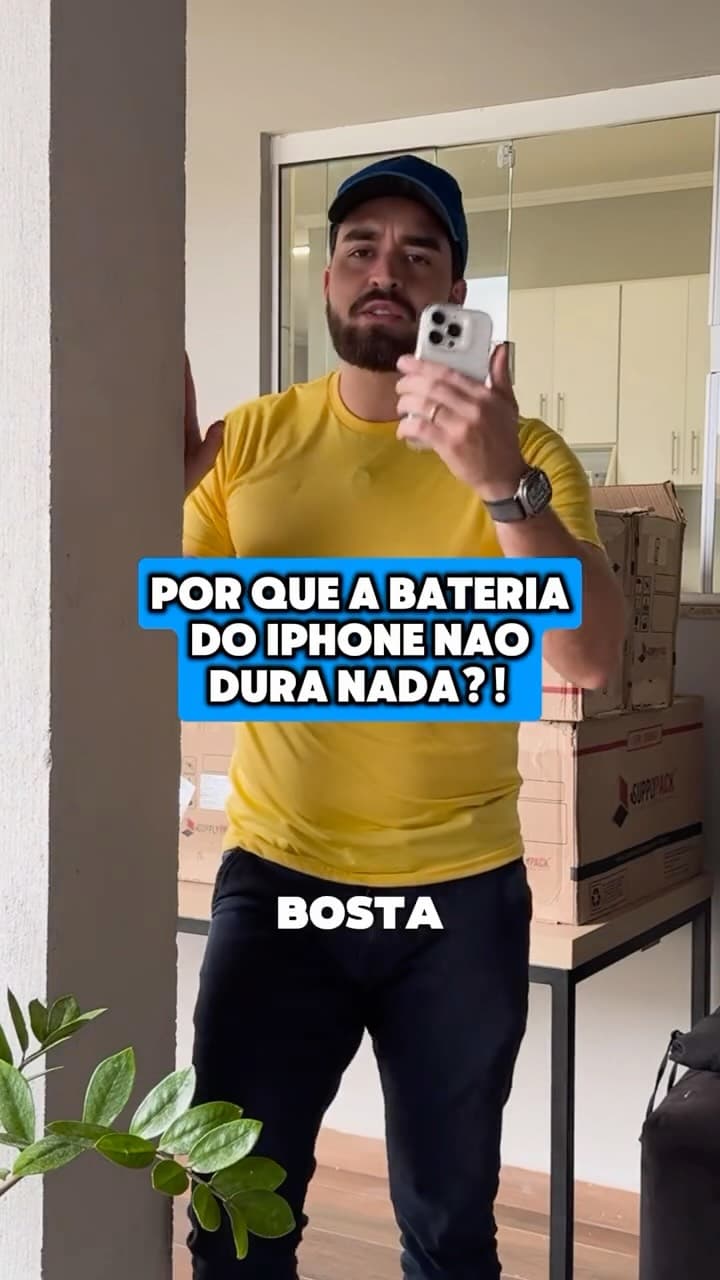 Olha o motivo da bateria do teu iPhone não durar nada aí ó